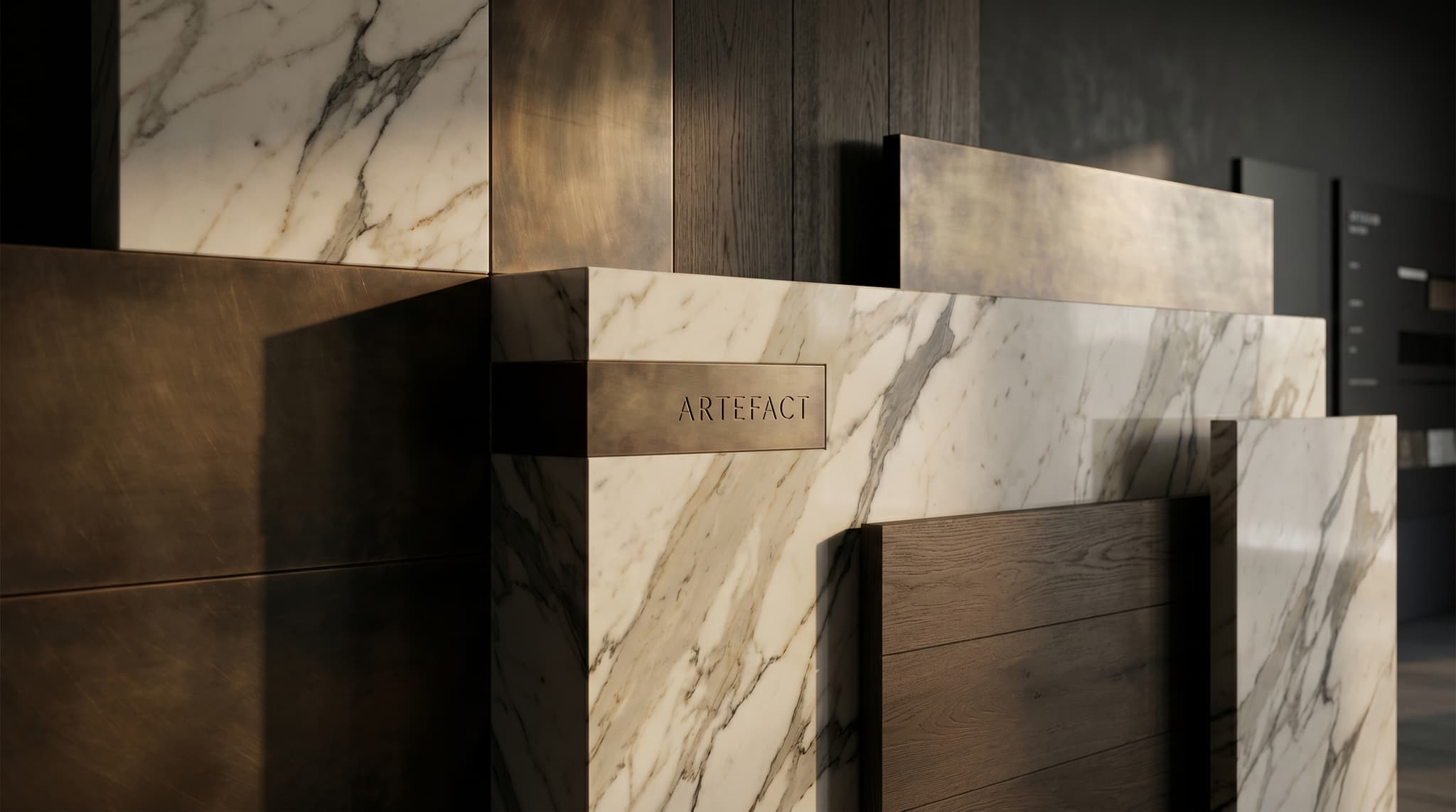 Curated luxury material composition